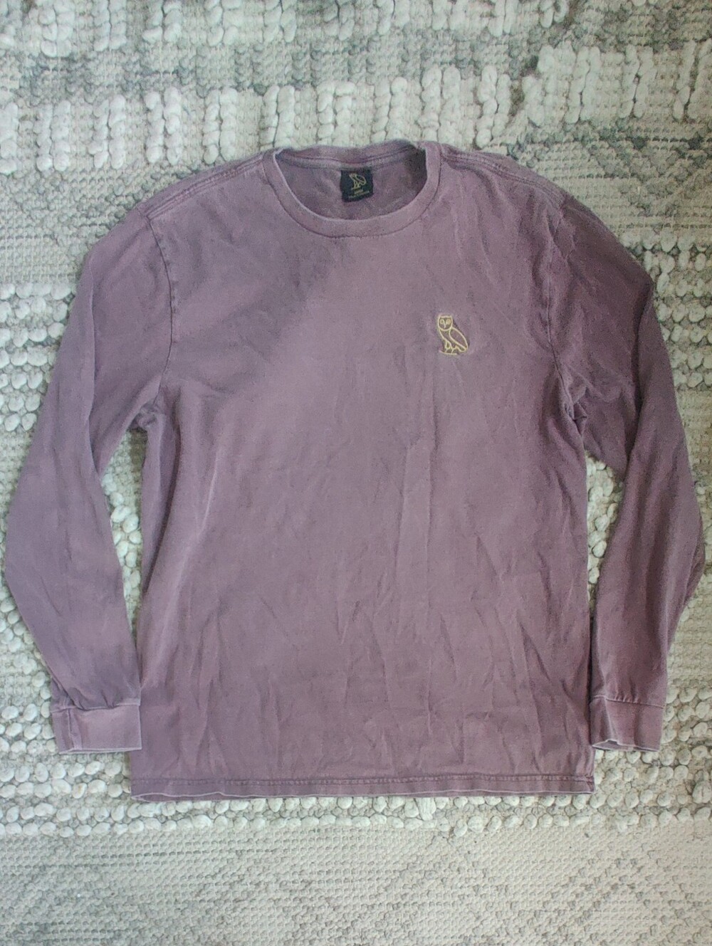 OCTOBERS VERY OWN Long-Sleeve T-Shirt Mauve And Gold Large